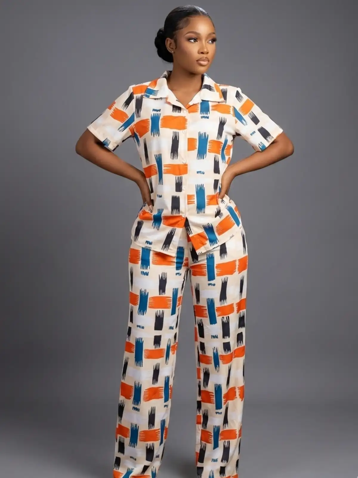 Trendy Art Pajamas - Silk-Cotton sets available at theGirlyZone Kampala