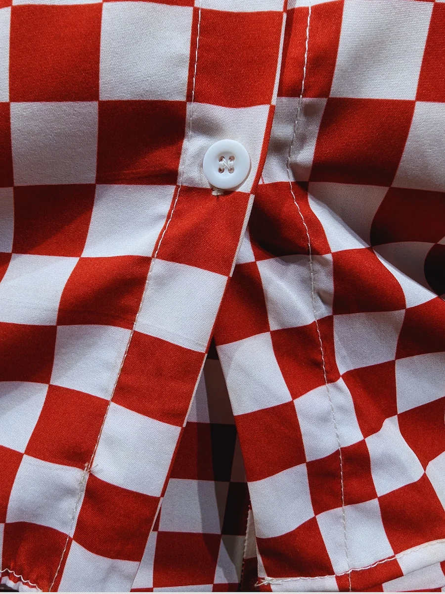 Checkered Pajama Set - Comfy-Smooth Fabric Sets available at theGirlyZone Kampala