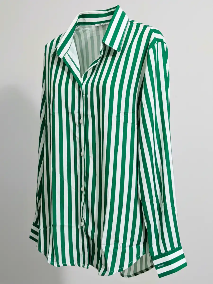 Classic Striped Button Shirt